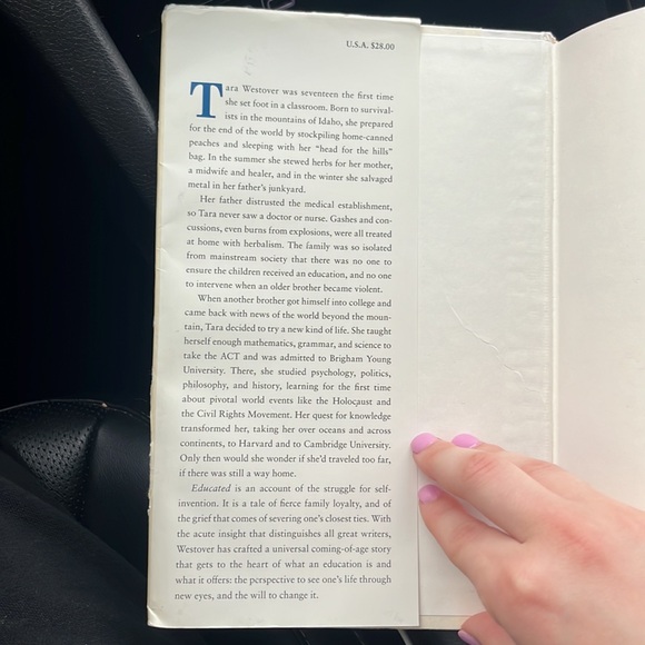 Educated a memoir by Tara westover - Picture 3 of 3
